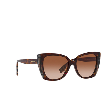 Gafas de sol Burberry MERYL 405313 dark havana / check brown - Vista tres cuartos