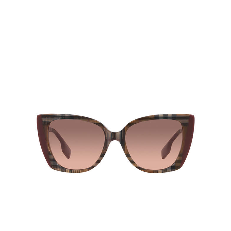 Burberry MERYL Sunglasses 405413 check brown / bordeaux - 1/4