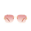 Cartier CT0007RS Sunglasses 001 gold - product thumbnail 1/4