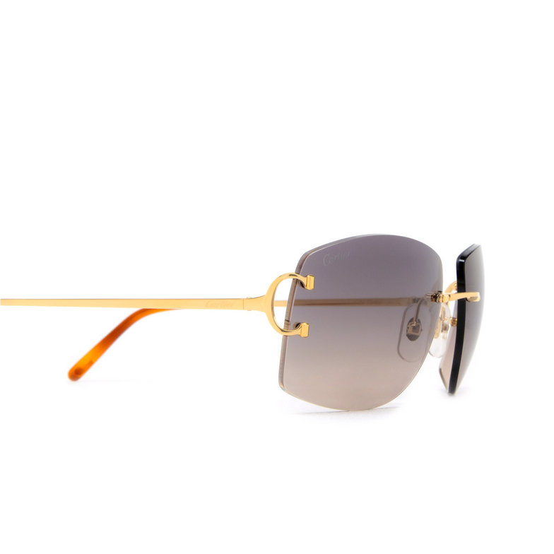 Cartier CT0008RS Sunglasses 001 gold - 3/4