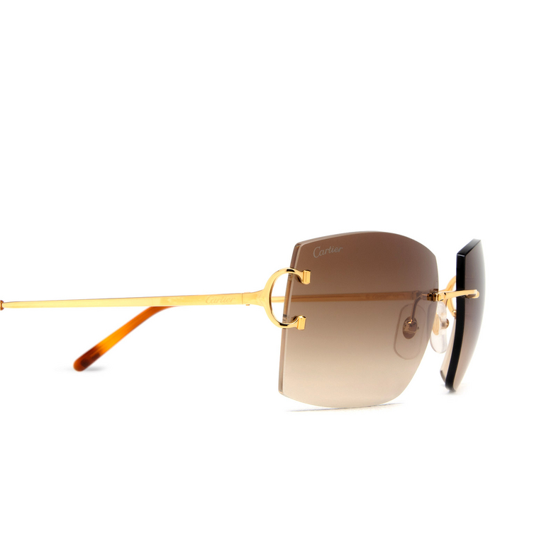 Cartier CT0009RS Sunglasses 001 gold - 3/4