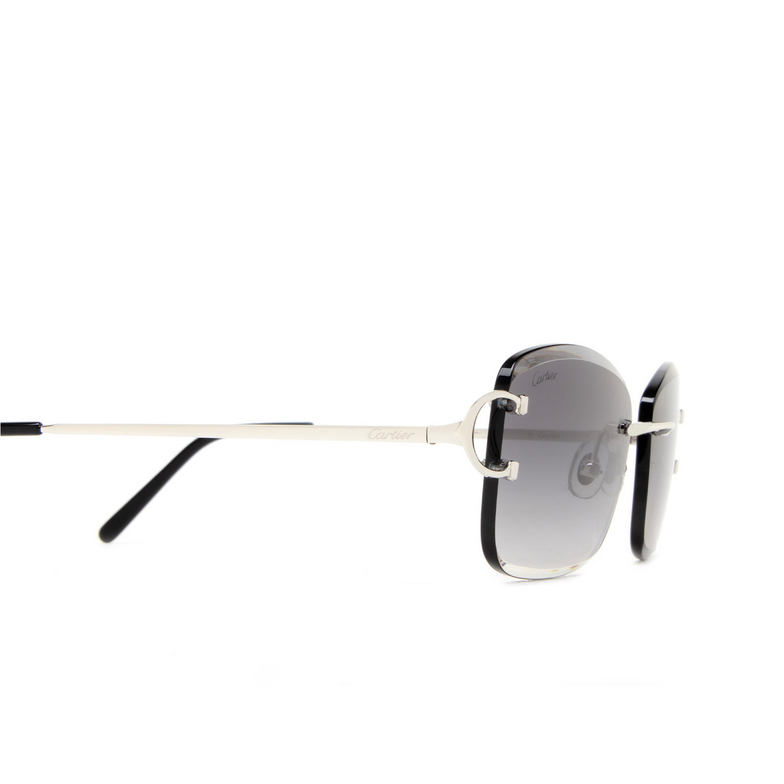 Cartier CT0010RS Sunglasses 001 silver - 3/4