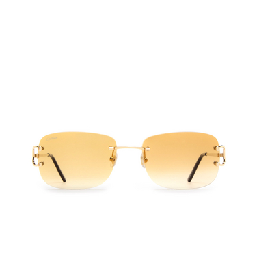 Gafas de sol Cartier CT0011RS 002 gold - Vista delantera