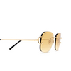 Gafas de sol Cartier CT0011RS 002 gold - Miniatura del producto 3/5