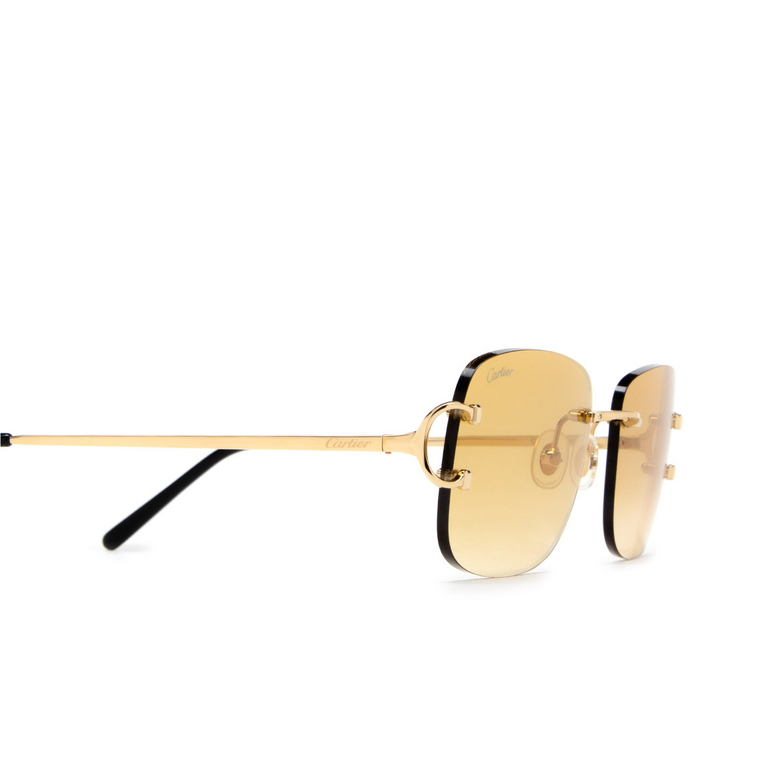Cartier CT0011RS Sunglasses 002 gold - 3/5