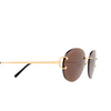 Cartier CT0029RS Sunglasses 002 gold - product thumbnail 3/4