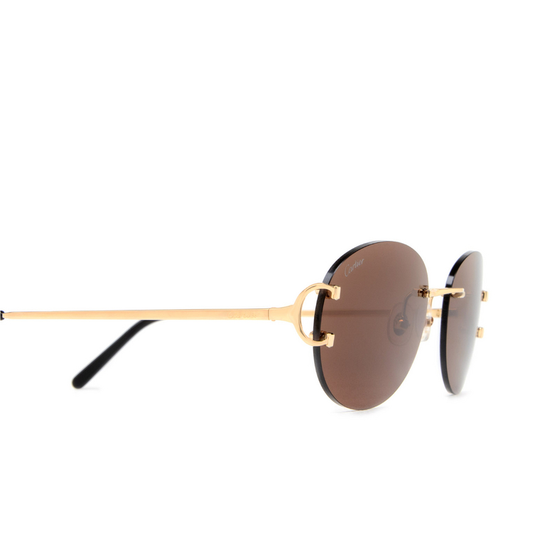 Cartier CT0029RS Sunglasses 002 gold - 3/4