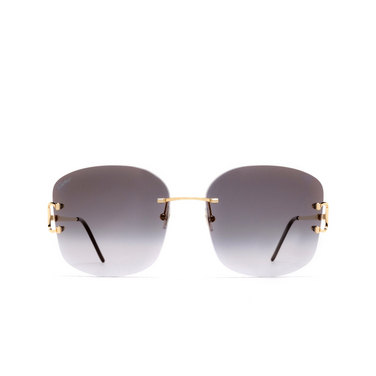 Occhiali da sole Cartier CT0037RS 001 gold - frontale