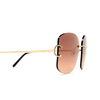 Cartier CT0037RS Sunglasses 002 gold - product thumbnail 3/5