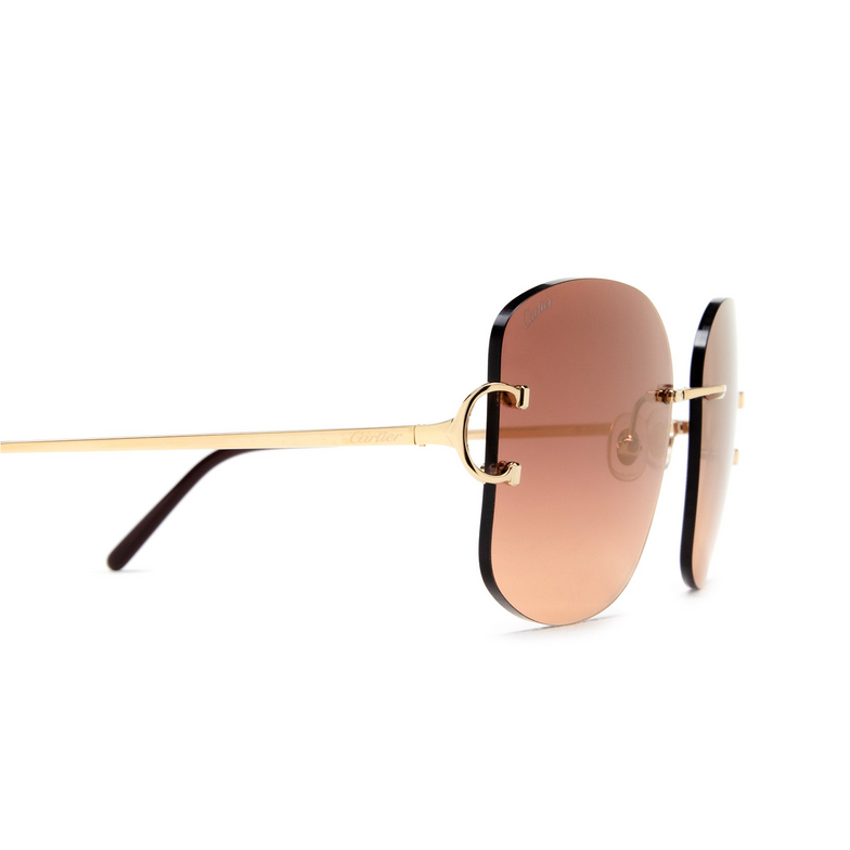 Cartier CT0037RS Sunglasses 002 gold - 3/5