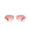 Cartier CT0039RS Sunglasses 001 gold - product thumbnail 1/4