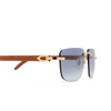 Cartier CT0040RS Sunglasses 001 gold - product thumbnail 3/4