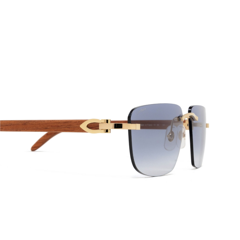 Cartier CT0040RS Sunglasses 001 gold - 3/4