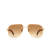 Cartier CT0041RS Sunglasses 001 gold - product thumbnail 1/4