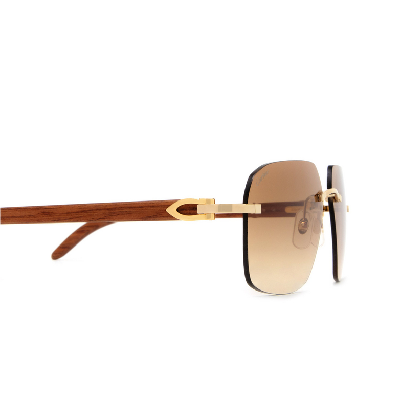 Cartier CT0041RS Sunglasses 001 gold - 3/4
