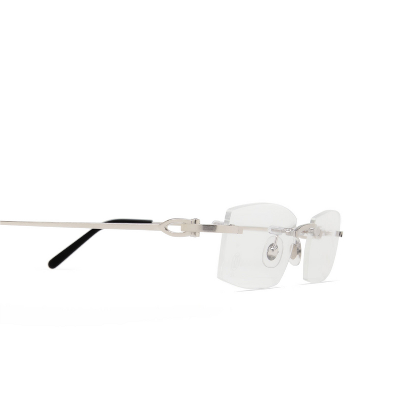 Cartier CT0045O Eyeglasses 001 silver - 3/4