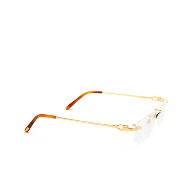 Cartier CT0045O Korrektionsbrillen 002 gold - Dreiviertelansicht