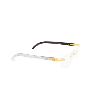 Cartier CT0046O Korrektionsbrillen 001 gold - Dreiviertelansicht