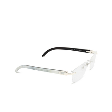 Cartier CT0046O Korrektionsbrillen 002 silver - Dreiviertelansicht