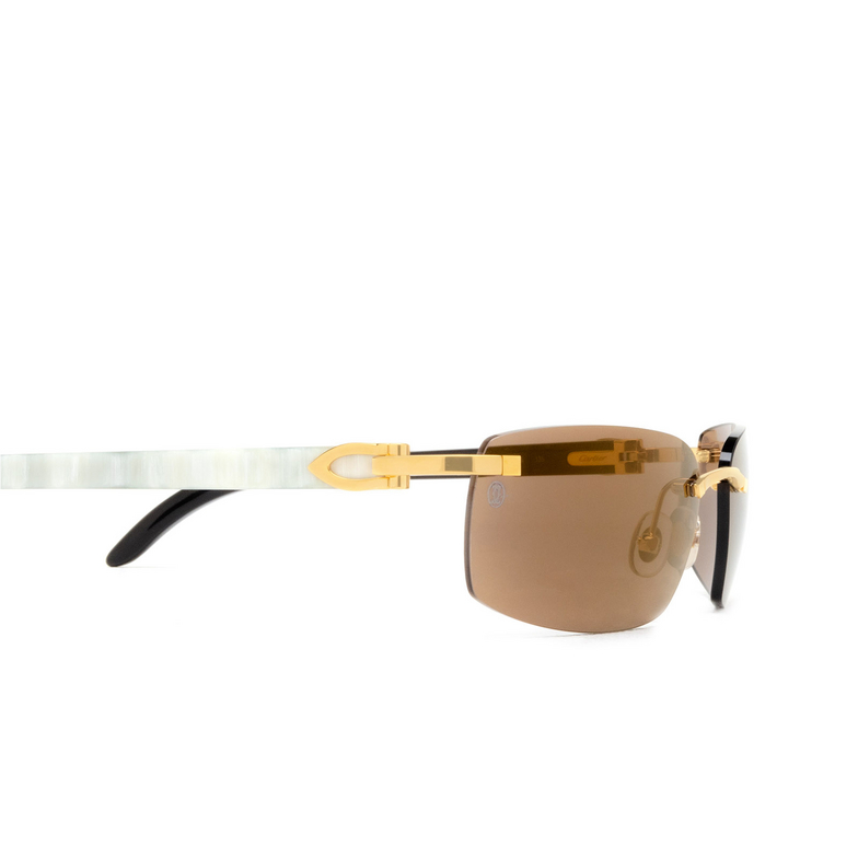 Cartier CT0046S Sunglasses 004 gold - 3/4