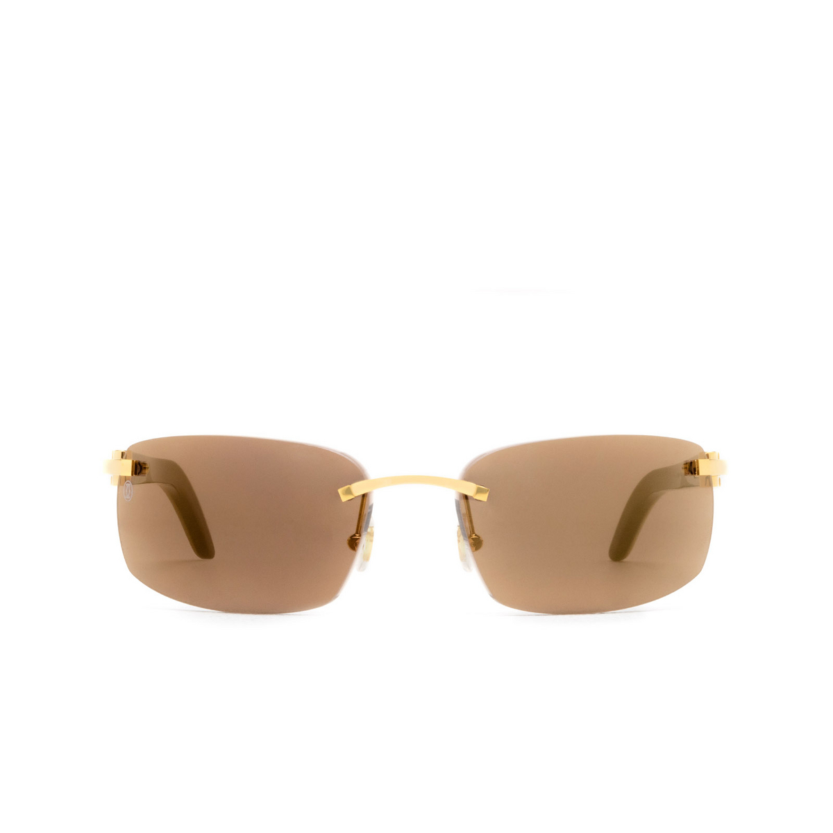 Cartier CT0046S Sunglasses 004 Gold - front view
