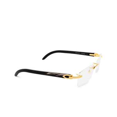 Cartier CT0049O Korrektionsbrillen 001 gold - Dreiviertelansicht