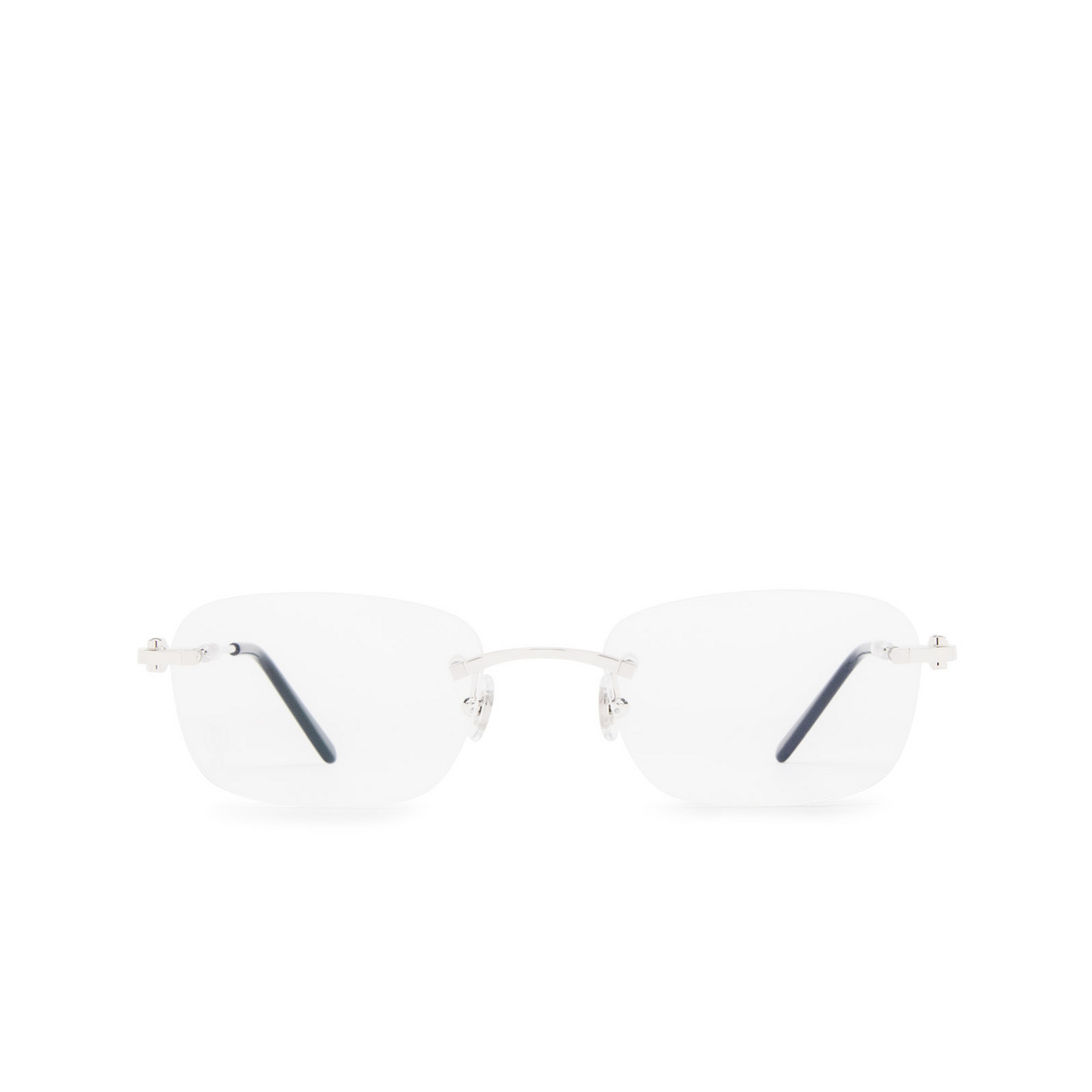 Cartier CT0050O Eyeglasses 002 Silver - front view