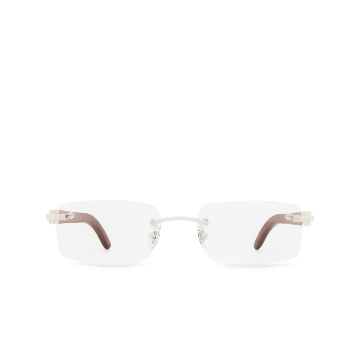 Cartier CT0052O Eyeglasses 009 Silver - front view