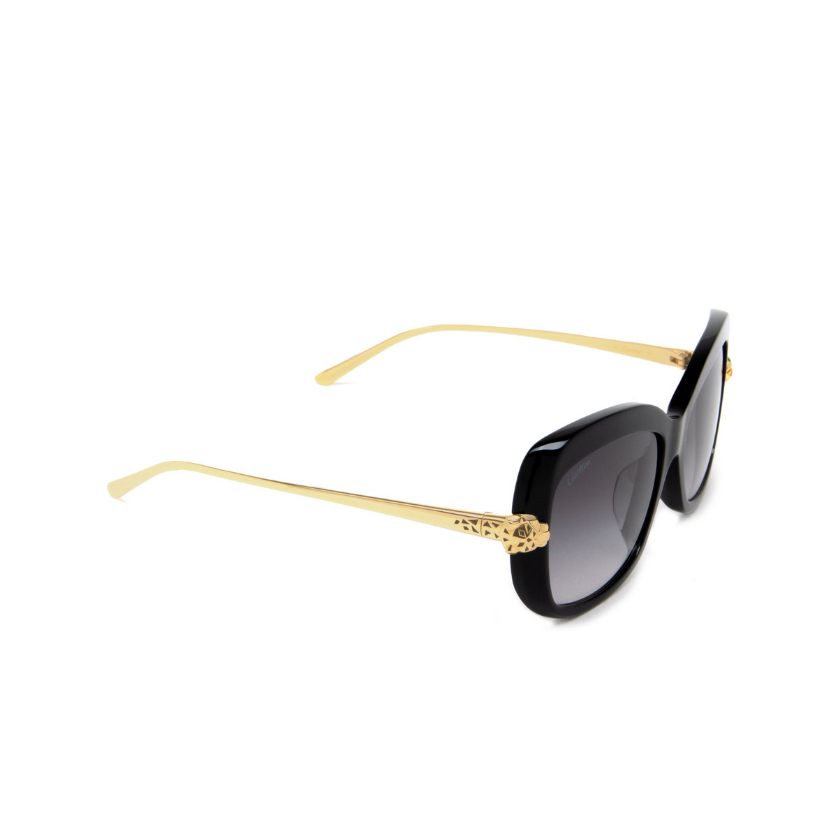 Cartier CT0215SA Sunglasses 001 Black - 2/4