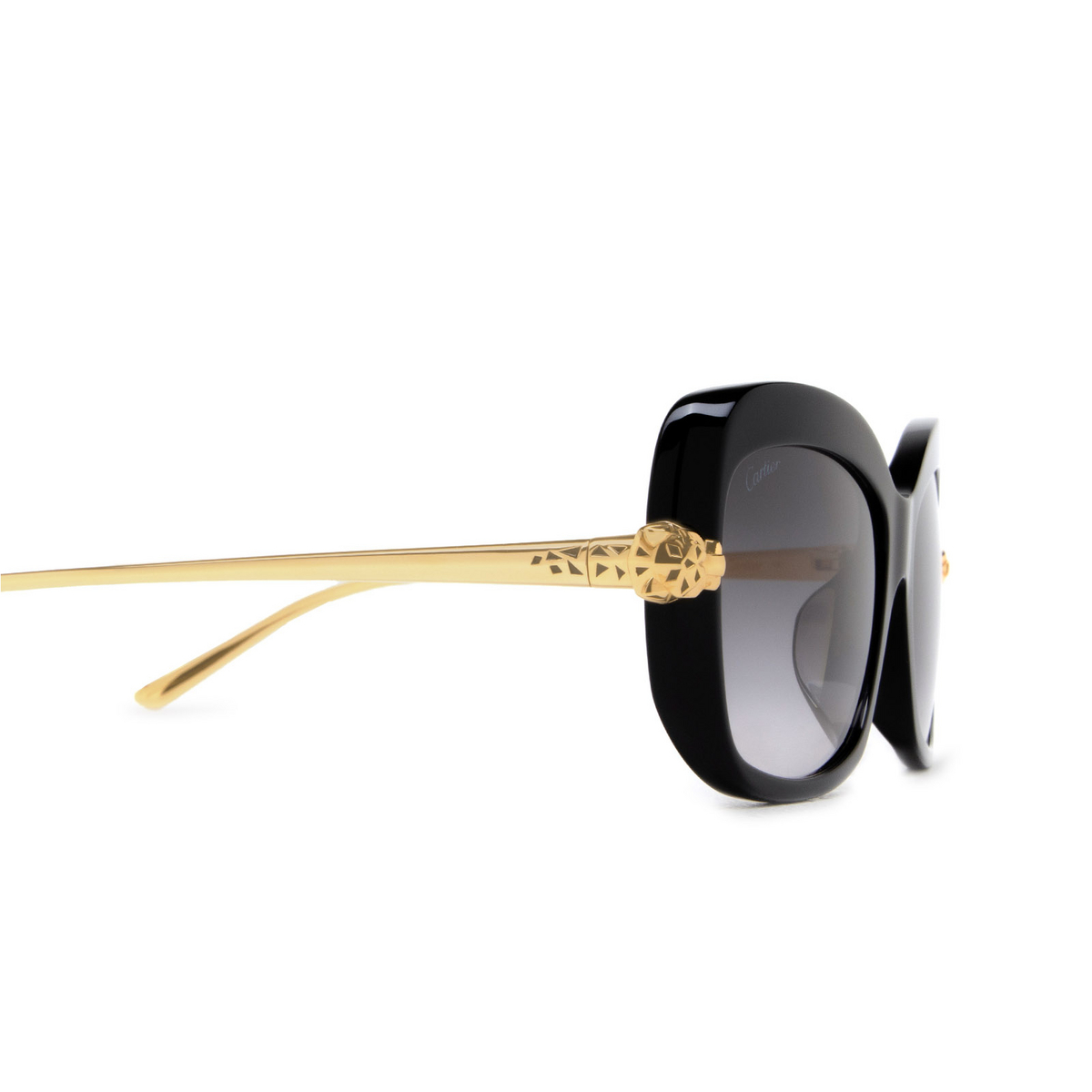 Cartier CT0215SA Sunglasses 001 Black - product thumbnail 3/4