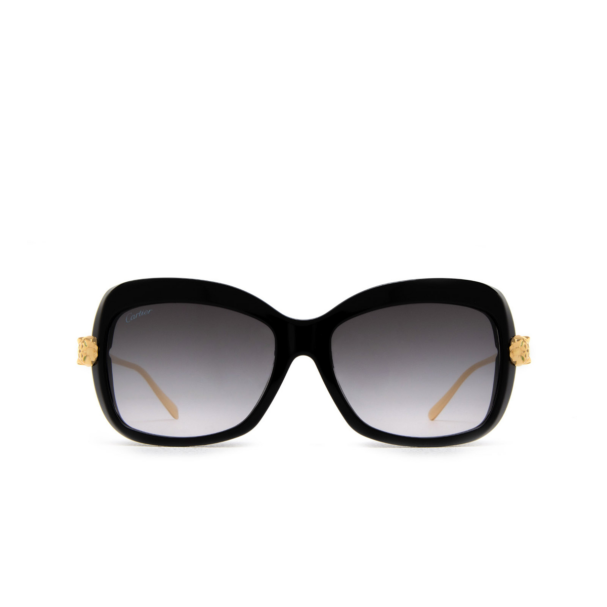 Cartier CT0215SA Sunglasses 001 Black - front view
