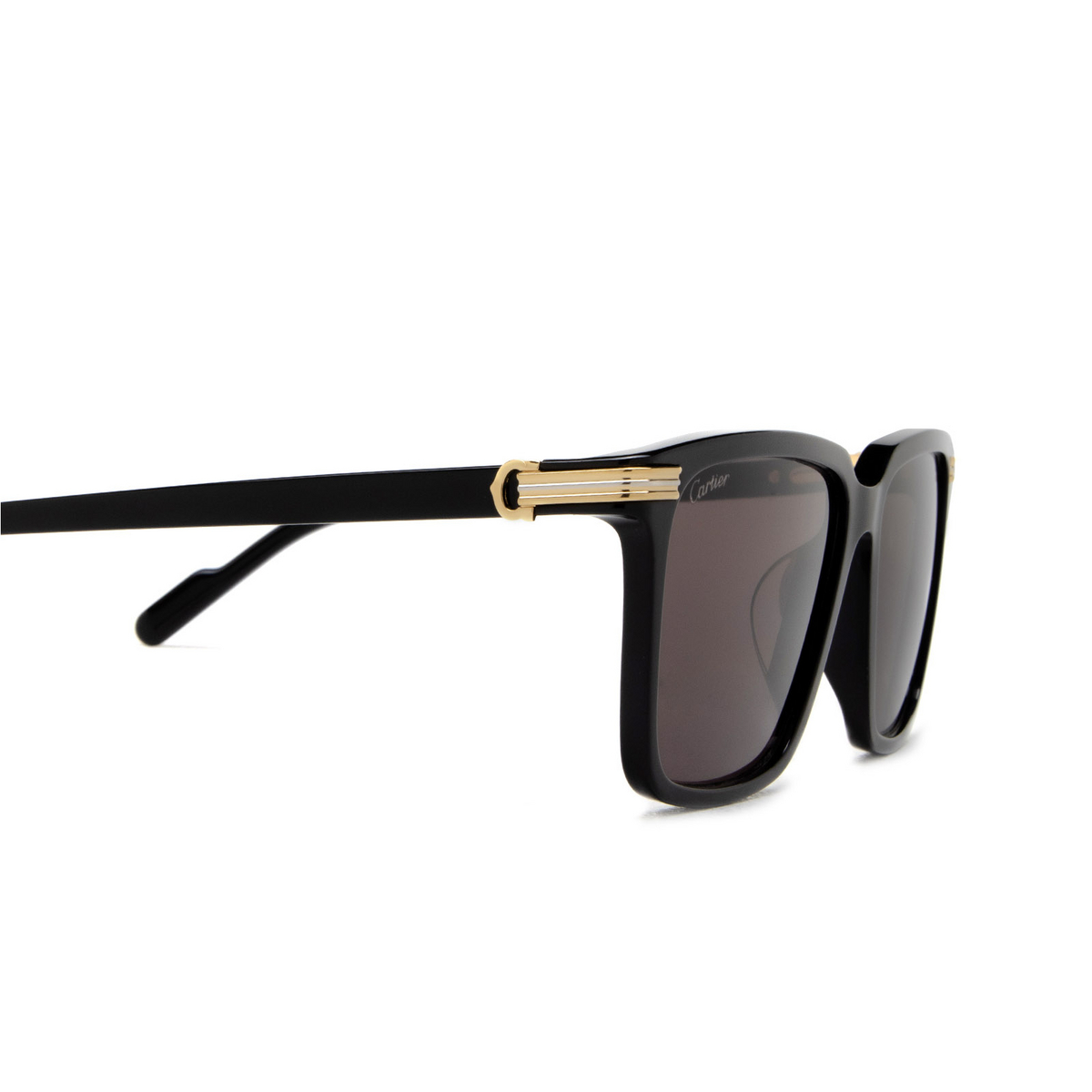 Cartier CT0220SA Sunglasses 001 Black - 3/4