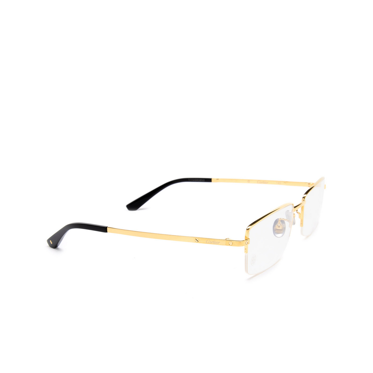 Cartier CT0255O Eyeglasses 004 Gold - three-quarters view