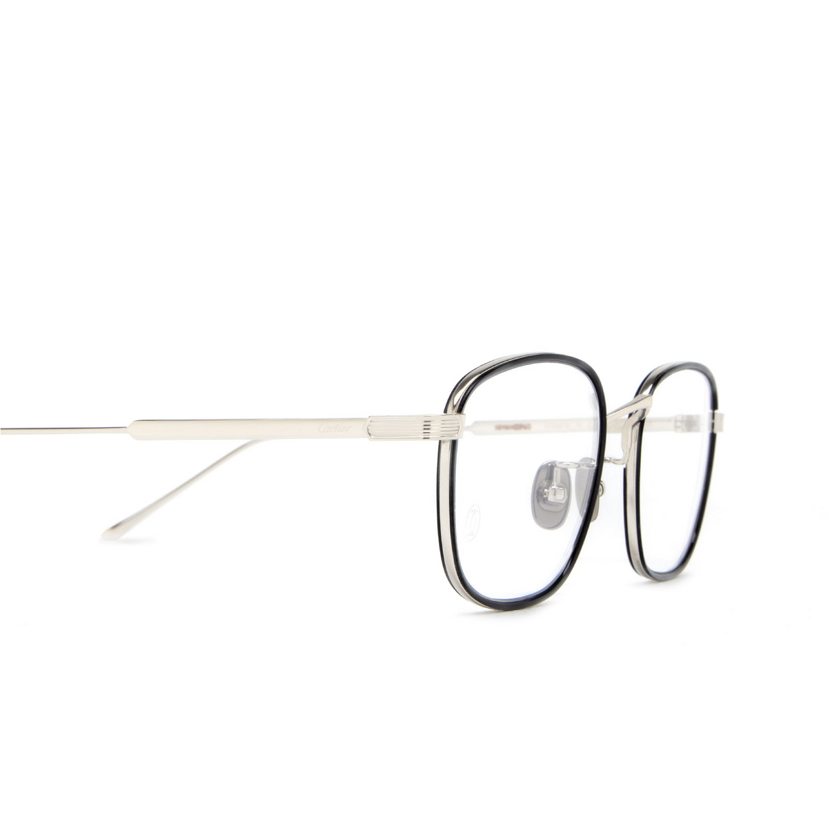 Cartier CT0260O Eyeglasses 007 Silver - product thumbnail 3/4
