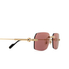 Cartier CT0271S Sunglasses 008 gold - product thumbnail 3/4