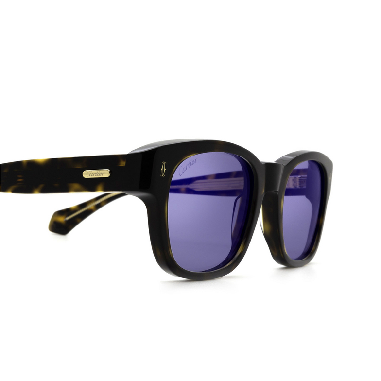 Cartier CT0278S Sunglasses 005 dark havana - 3/4