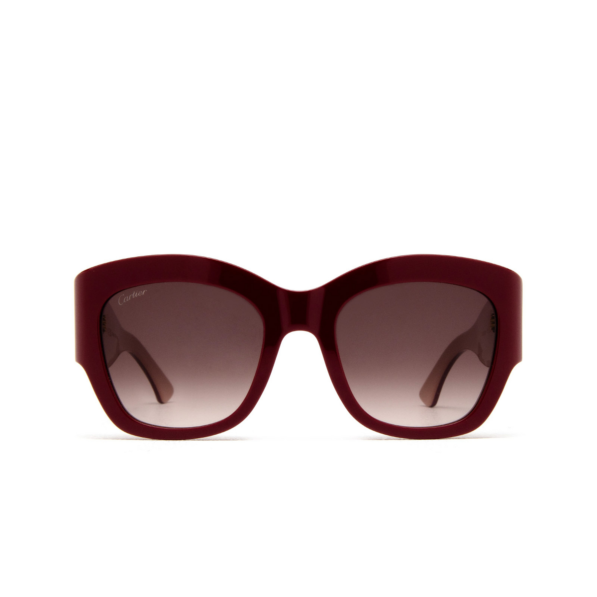 Cartier CT0304S Sunglasses 006 Burgundy - front view