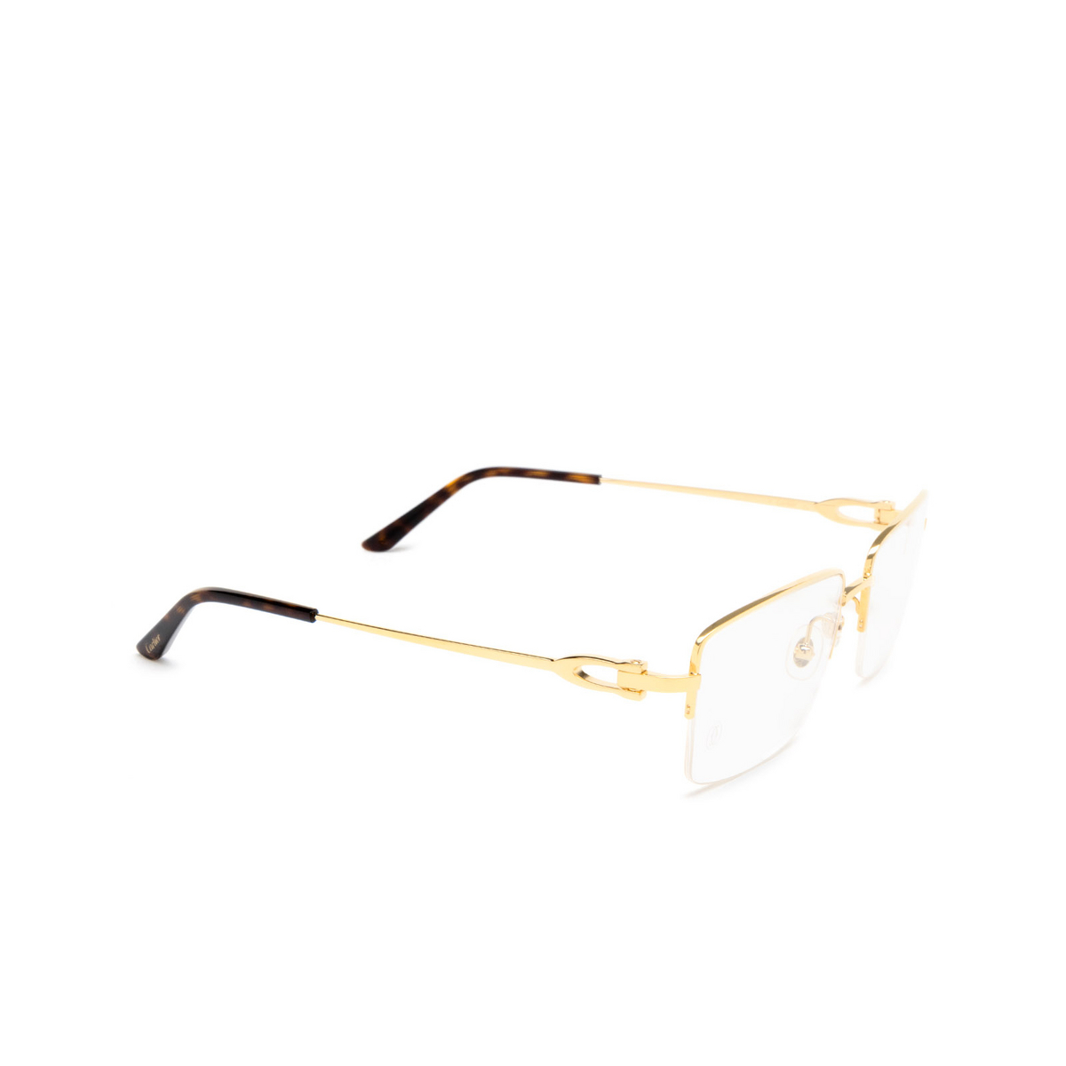 Cartier CT0319O Eyeglasses 003 Gold - three-quarters view