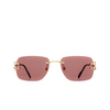 Cartier CT0330S Sunglasses 012 gold - product thumbnail 1/5
