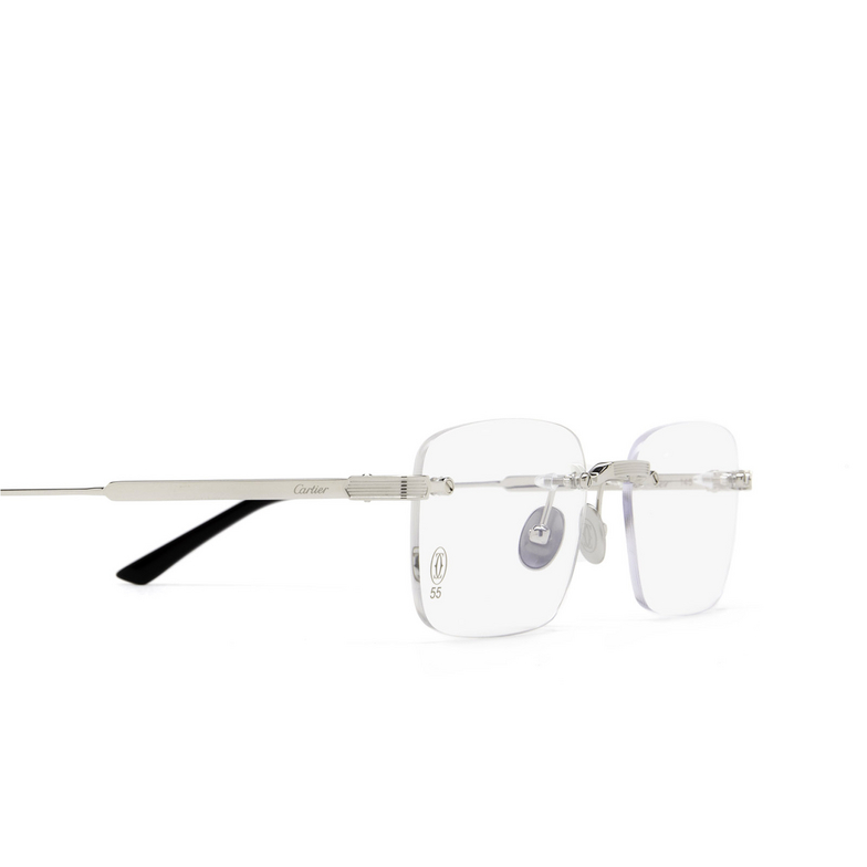 Cartier CT0349O Eyeglasses 002 silver - 3/4