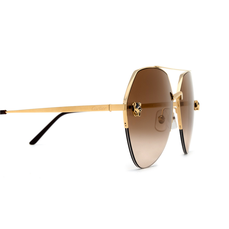 Cartier CT0355S Sunglasses 002 gold - 3/4