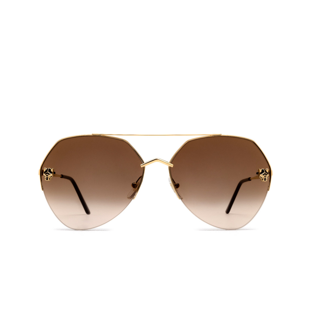 Cartier CT0355S Sunglasses 002 Gold - front view