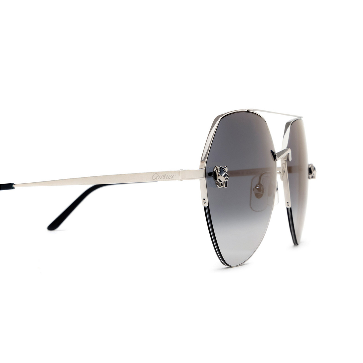 Cartier CT0355S Sunglasses 004 Silver - 3/4