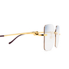 Occhiali da sole Cartier CT0359S 004 gold - anteprima prodotto 3/4