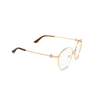 Cartier CT0375O Korrektionsbrillen 001 gold - Dreiviertelansicht