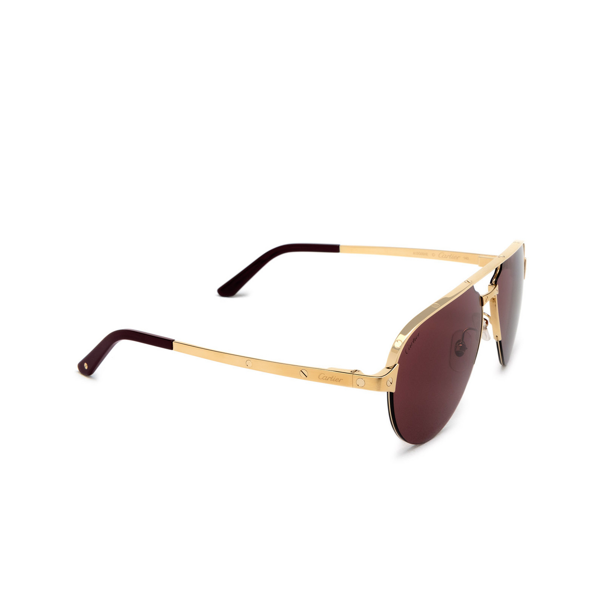 Cartier CT0386S Sunglasses 004 Gold - product thumbnail 2/4