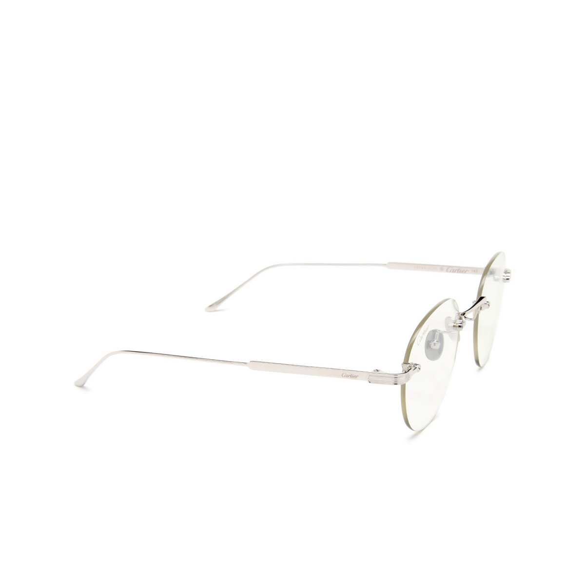Cartier CT0393S Sunglasses 004 Silver - product thumbnail 2/4