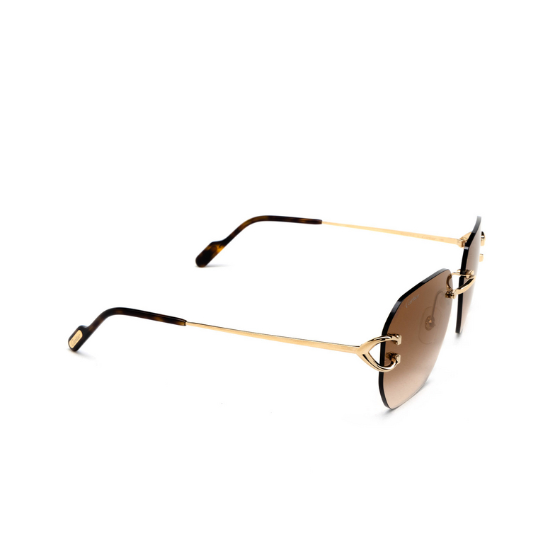 Cartier CT0394S Sunglasses 002 gold - 2/4