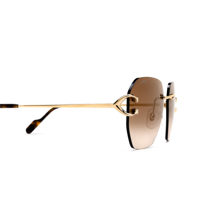 Cartier CT0394S Sunglasses 002 gold - 3/4