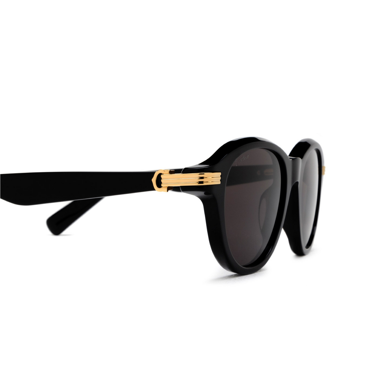Cartier CT0395S Sunglasses 001 Black - product thumbnail 3/4